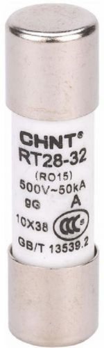 Вставка плавкая цилиндрическая CHINT RT28-32 10А 10х38мм фото Вставка плавкая цилиндрическая CHINT RT28-32 10А 10х38мм картинка